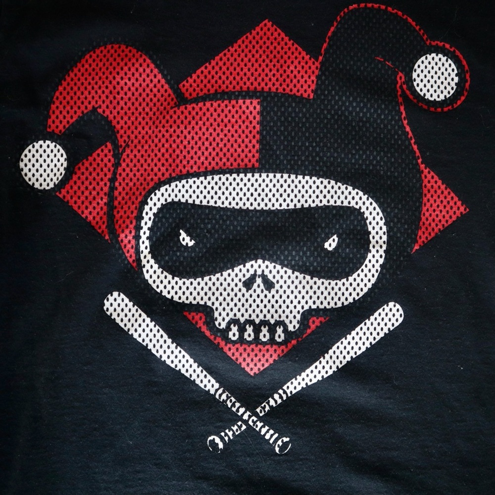 Navy, Red, & White Harley Quinn Pop Art T-Shirt